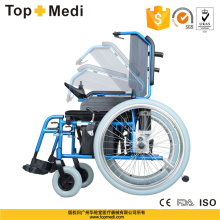 Silla de ruedas eléctrica plegable de aluminio Topmedi Medical Equipment